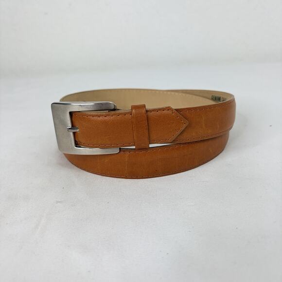 Les Creations Elite Hazelnut Leather women\'s Belt Size 32 made in Canada Vintage main image 4